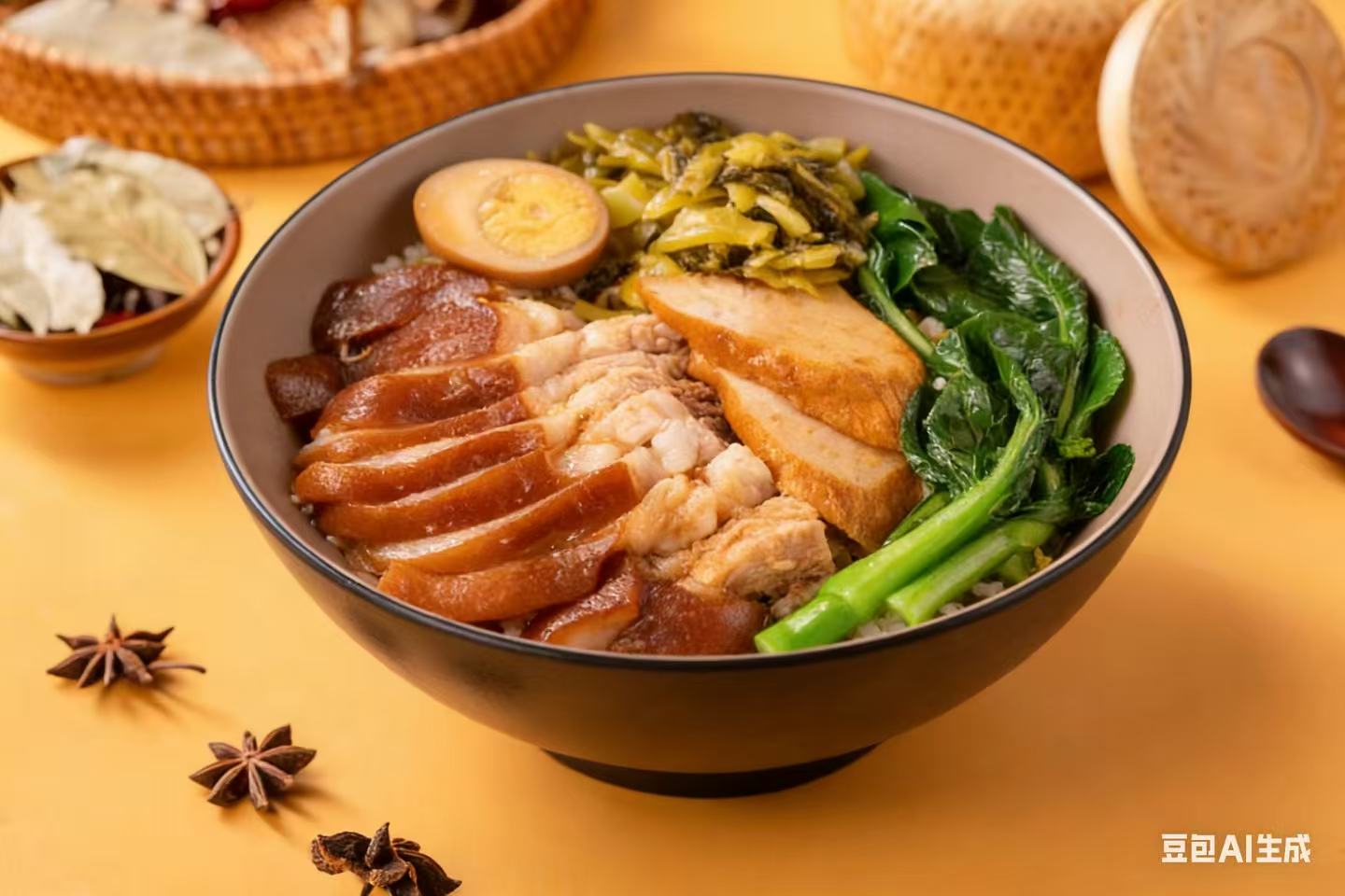 中式卤肉饭餐品